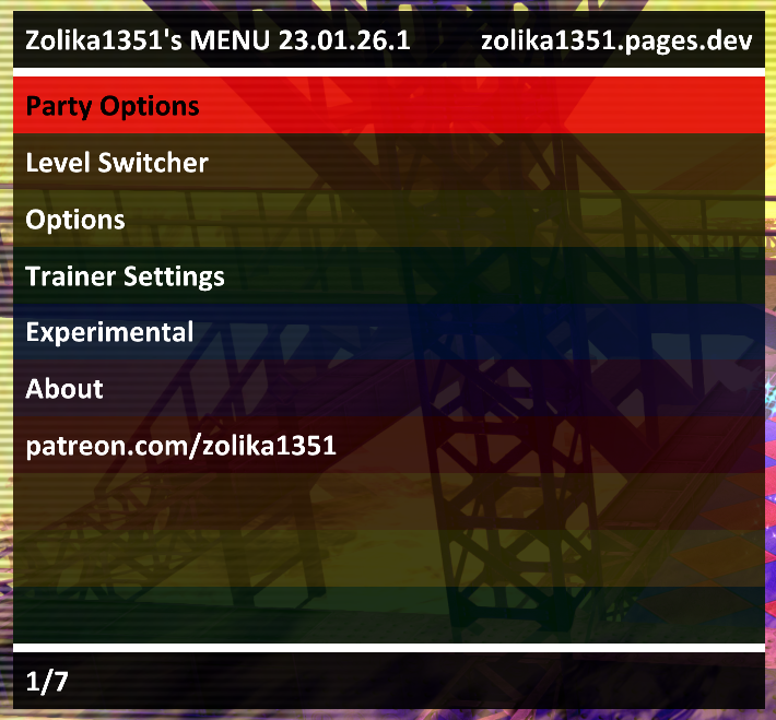 Zolika1351's Zone - ZMenu Persona 5 + Chaos Mod