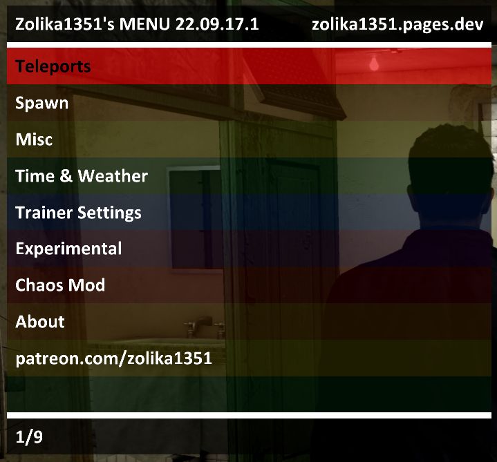 Zolika1351's Zone - ZMenu Sleeping Dogs + Chaos Mod